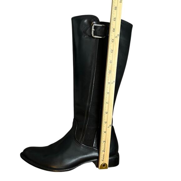 Corso Como Syracuse Boots Size 8.5 Italian Black Leather Extendable Calf - Picture 13 of 13